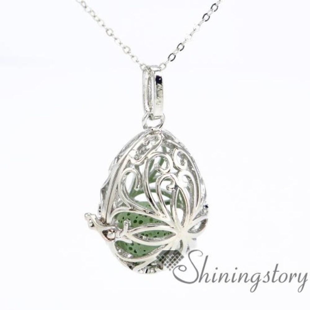 AROMATHERAPY  Locket Necklace Brown Center. Tan and Brown Left